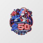 Amerika 250 Twee Raamsticker (Vel)