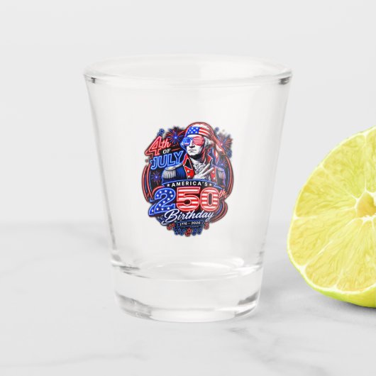 Amerika 250 Twee Shot Glas (Voorkant)