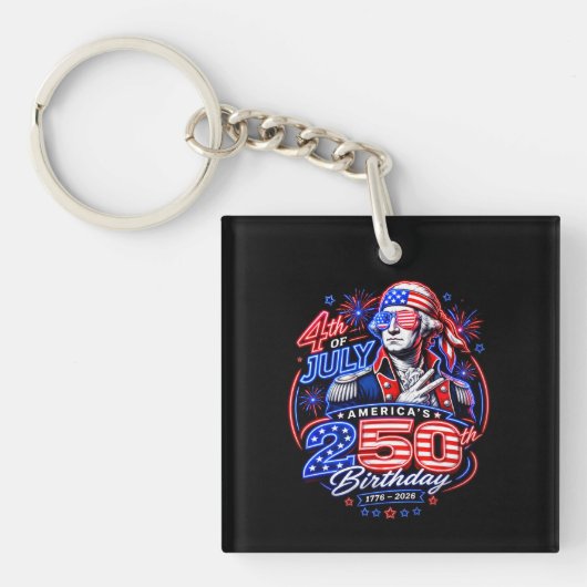 Amerika 250 Twee Sleutelhanger (Voorkant)