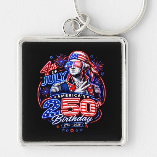 Amerika 250 Twee Sleutelhanger (Voorkant)