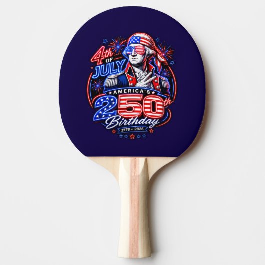 Amerika 250 Twee Tafeltennisbatje (Voorkant)