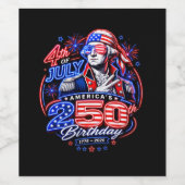 Amerika 250 Twee Wijn Etiket (Enkel label)