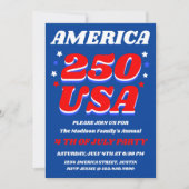 Amerika 250 | Uitnodiging Patriottische Feestvieri (Voorkant)