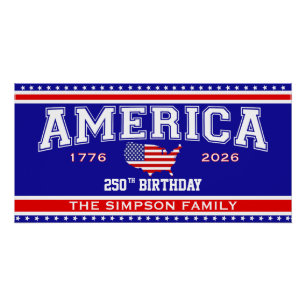 Amerika 250 Verjaardag 1776-2026 Perfect Poster