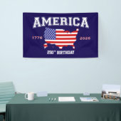 Amerika 250 Verjaardag 1776-2026 Spandoek (Beurs)