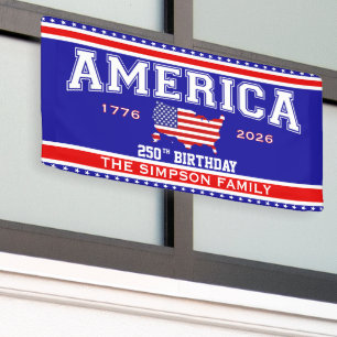 Amerika 250 Verjaardag 1776-2026 Spandoek