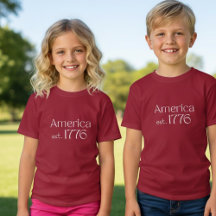 Amerika 250 Verjaardag est 1776 Typografie Rood Me