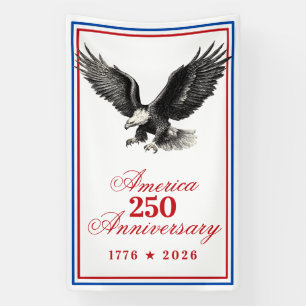 Amerika 250 Verjaardag Stekelstaartarend Spandoek