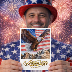 Amerika 250 Verjaardag USA Verjaardagsansichtkaart Briefkaart