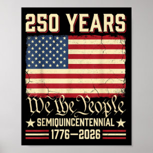Amerika 250 verjaardag usa vlag amerikaanse 250ste poster