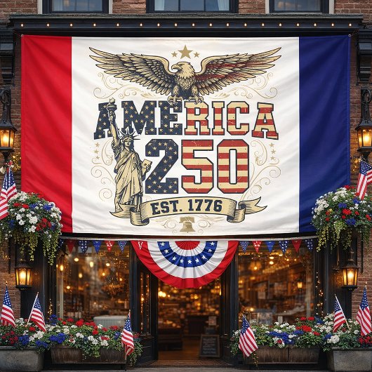 Amerika 250 Verjaardagsontwerp Spandoek