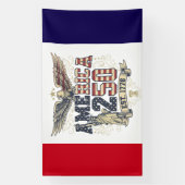 Amerika 250 Verjaardagsontwerp Spandoek (Verticaal)