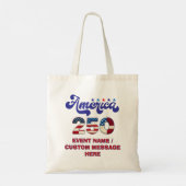 Amerika 250 Viering 1776-2026 4 juli Tote Bag (Achterkant)
