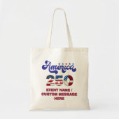 Amerika 250 Viering 1776-2026 4 juli Tote Bag (Voorkant)