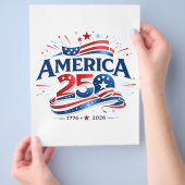 Amerika 250 Viering 1776–2026 Jubileum Flyer (Hand)