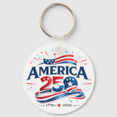 Amerika 250 Viering 1776–2026 Jubileum Sleutelhanger (Voorkant)