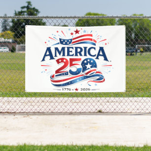 Amerika 250 Viering 1776–2026 Jubileum Spandoek