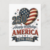 Amerika 250 Viering Briefkaart (Voorkant)