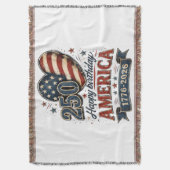 Amerika 250 Viering Deken (Voorkant Verticaal)