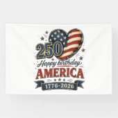 Amerika 250 Viering Spandoek (Horizontaal)