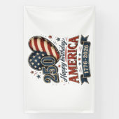Amerika 250 Viering Spandoek (Verticaal)