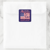 Amerika 250 vierkante sticker (Tas)