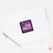 Amerika 250 vierkante sticker (Envelop)