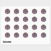 Amerika 250 vierkante sticker (Vel)