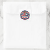Amerika 250 vierkante sticker (Tas)