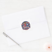 Amerika 250 vierkante sticker (Envelop)