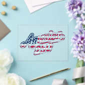 Amerika 250 Vlag Script Semiquincentennial Ontwerp Acryl Uitnodigingen (Insitu (Huwelijk))