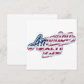 Amerika 250 Vlag Script Semiquincentennial Ontwerp Bedankkaart (Voorkant / Achterkant)