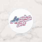 Amerika 250 Vlag Script Semiquincentennial Ontwerp Confetti (Kleine voorkant)