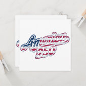 Amerika 250 Vlag Script Semiquincentennial Ontwerp Kaart (Voorkant / Achterkant in situ)