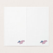 Amerika 250 Vlag Script Semiquincentennial Ontwerp Kaart (Binnenkant ongevouwen)
