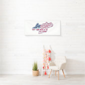Amerika 250 Vlag Script Semiquincentennial Ontwerp Spandoek (Insitu)