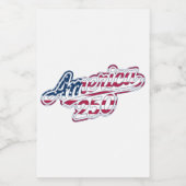 Amerika 250 Vlag Script Semiquincentennial Ontwerp Voedselcontainer Etiket (Enkel label)