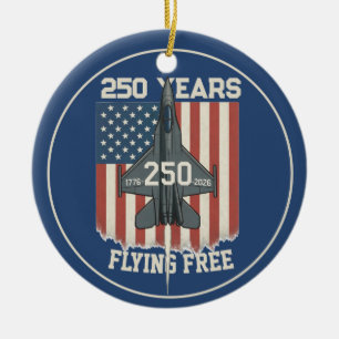 Amerika 250 Vrij Vliegend Ornament Patriotisch Str