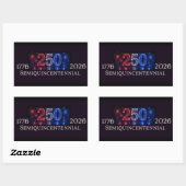 Amerika 250 Vuurwerk Patriottische Stickers (Vel)