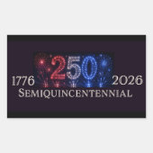 Amerika 250 Vuurwerk Patriottische Stickers (Voorkant)