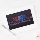Amerika 250 Vuurwerk Patriottische Stickers (Envelop)
