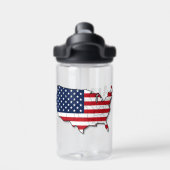 Amerika 250 waterfles (Achterkant)