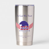 Amerika 250e-Geest van Vrijheid-Bewerkbare Tekst Geïsoleerde Drinkbeker (Voorkant)