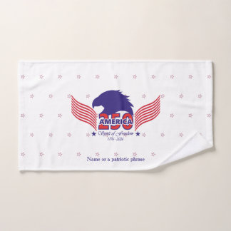 Amerika 250e-Geest van Vrijheid-  Op wit Bad Handdoek