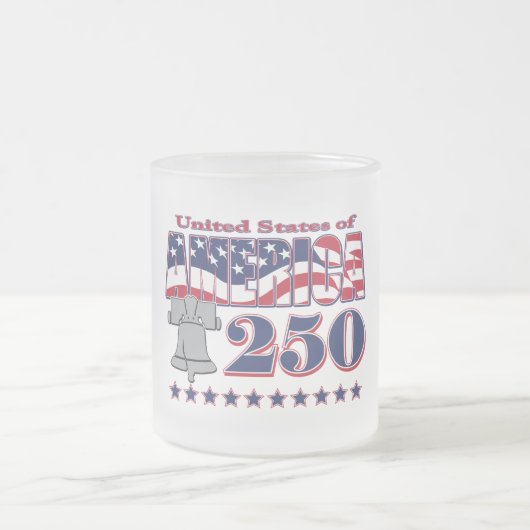Amerika 250e Liberty Bell Matglas Koffiemok (Center)