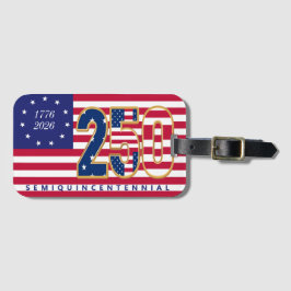 Amerika 250e Semiquincentennial 1776 2026 Amerikaa Bagagelabel