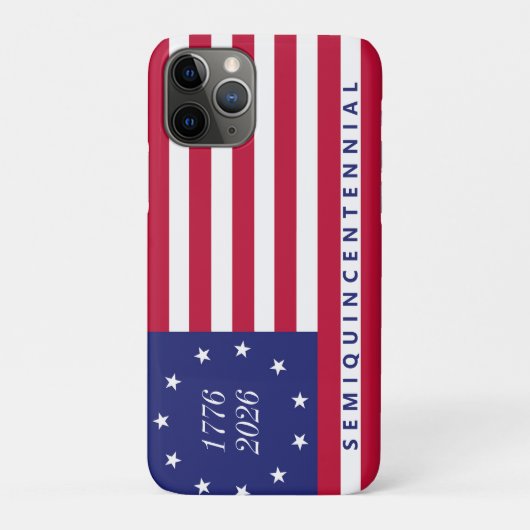 Amerika 250e Semiquincentennial 1776 2026 VS Vlag Case-Mate iPhone Case (Achterkant)