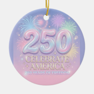 Amerika 250e verjaardag – 1776–2026 keramisch ornament