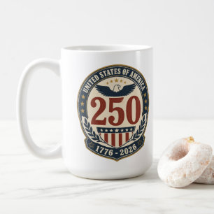 Amerika 250e verjaardag 1776-2026 koffiemok