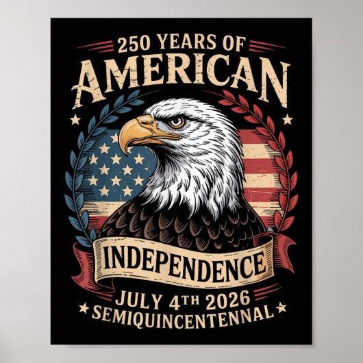 Amerika 250e verjaardag 250 jaar Amerika Poster (Voorkant)